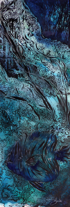 绘画,  19.3x6.3 in 