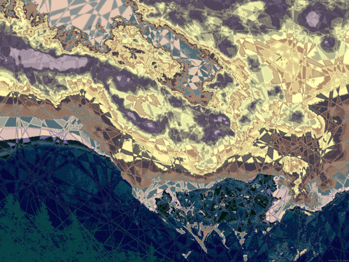 Digital Arts titled "Mostly Cloudy with…" by Ken Grzesik, Original Artwork, 2D Digital Work