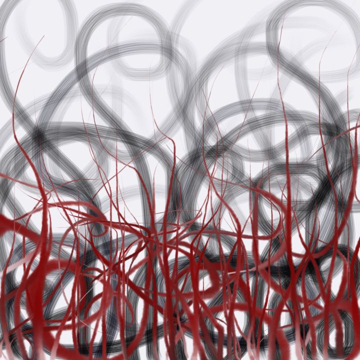 Digital Arts titled "Certitudes et Doutes" by Cila, Original Artwork, Digital Painting