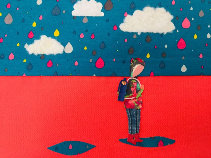 Titre libre 3 Collages, 12,6x17,7 in