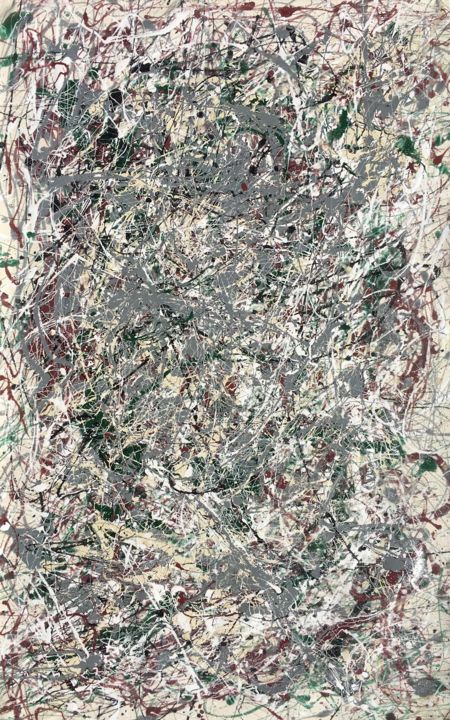 Pittura intitolato "No.11, Bob Miskines…" da Robert Miskines, Opera d'arte originale, Smalto