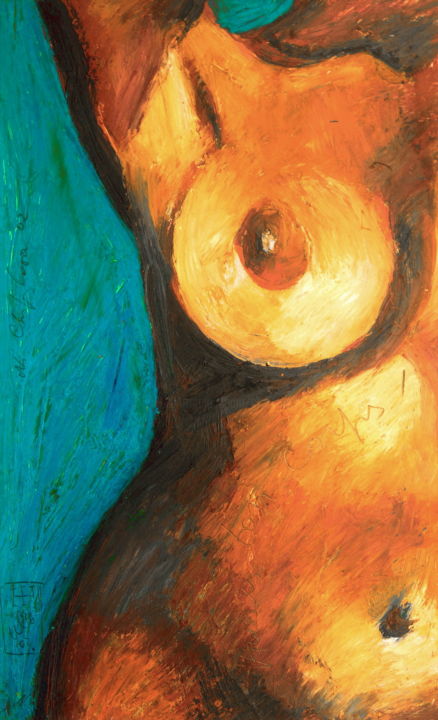 Peinture intitulée "Aime ton corps!" par Nathalia Chipilova, Œuvre d'art originale, Acrylique