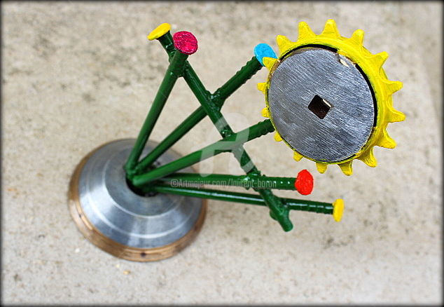 Sculpture intitulée "C' est le Bouquet !…" par Laurent Boron, Œuvre d'art originale, Métaux