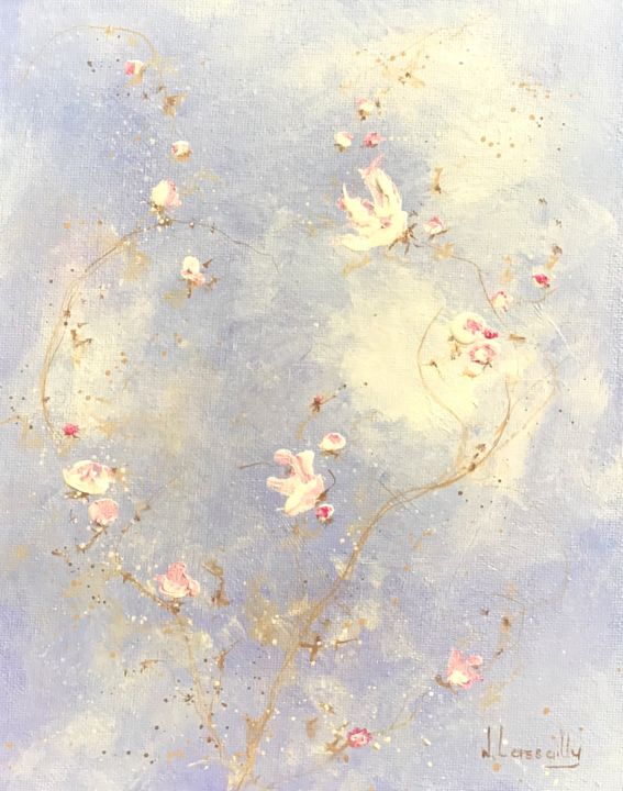 Painting titled "Dalila - 903" by Noëlle Lassailly, Original Artwork, Acrylic