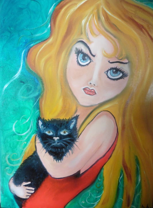 BELLA 绘画, 19.7x15.8 in