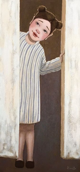 Un vieux souvenir - 908 绘画, 31.5x15 in