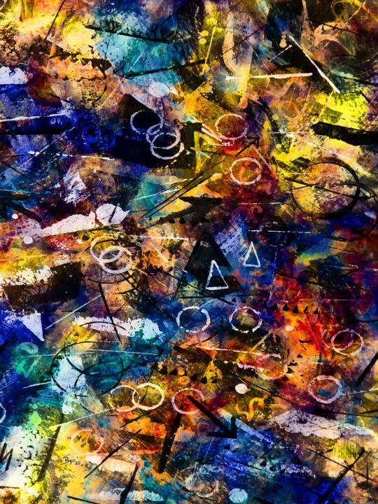 Digital Arts με τίτλο "A Message From Beyo…" από Barry Farley Visual Arts, Αυθεντικά έργα τέχνης, Ψηφιακή ζωγραφική Τοποθετή…