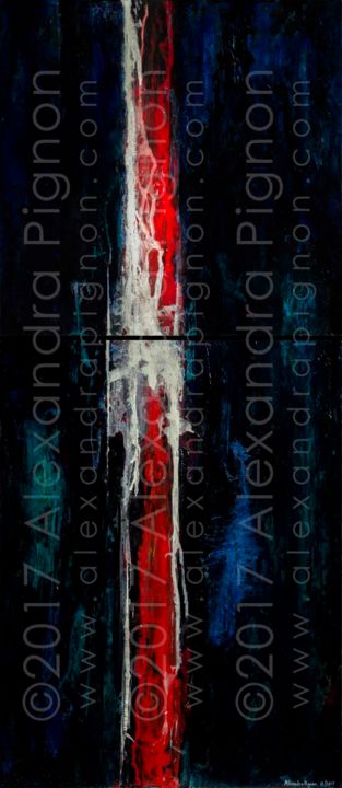 Painting titled "The Black Orpheus -…" by Alexandra Pignon, Original Artwork, Acrylic