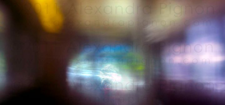 Photography titled "In Da Bus #4 Nuuanu…" by Alexandra Pignon, Original Artwork, Digital Photography Mounted on Aluminium