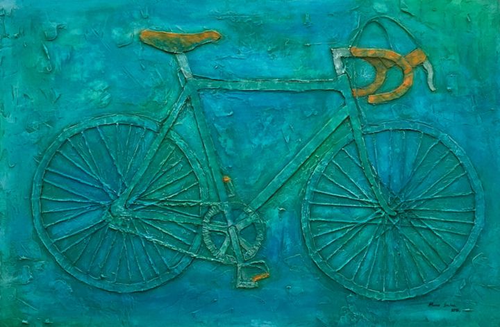Bicicleta 绘画, 31.5x47.2 in