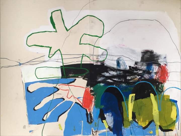 Collages intitulée "STILL TIME AND SILE…" par Luc Pierre, Œuvre d'art originale, Collages