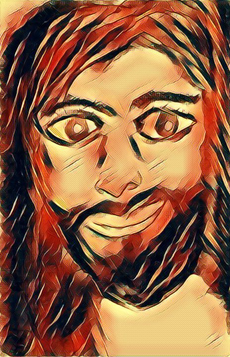 Painting titled "Unnamed man" by Asim Mahmood, Original Artwork, Paper