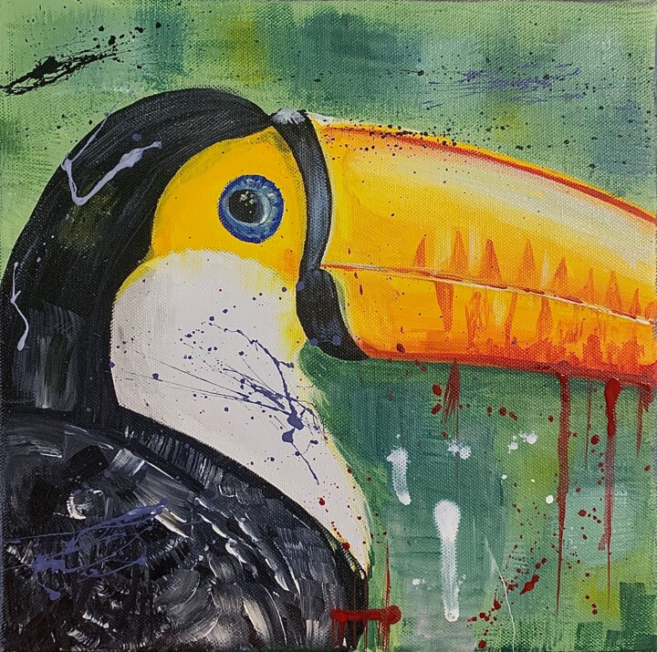 Toucan 绘画, 11.8x11.8 in