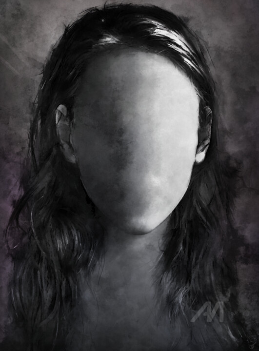 Digital Arts titled "Lack of Expression" by Cory Foss, Original Artwork, Digital Painting