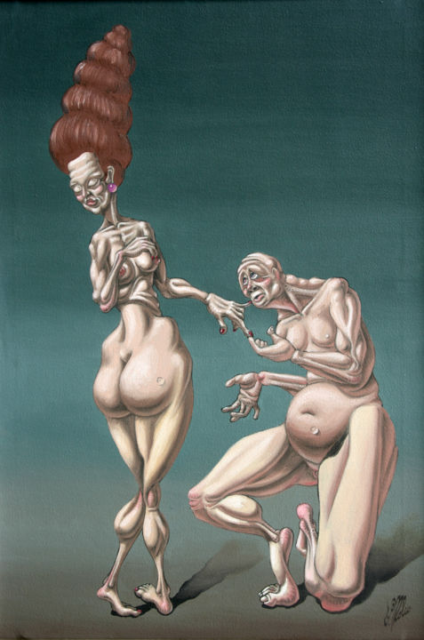 The Kiss 绘画, 24.4x16.5 in