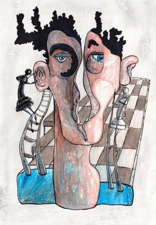 Black or White? 图画, 11.7x8.3 in