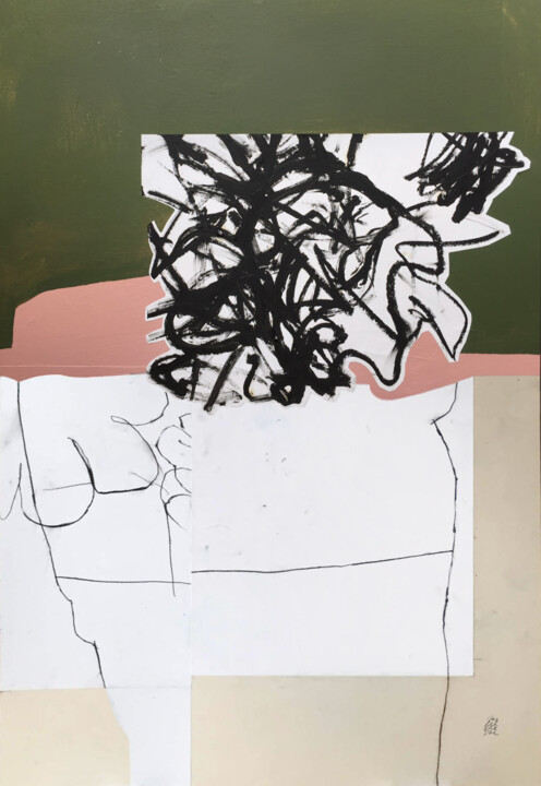 Collages intitulée "THE SUM OF THE THIN…" par Luc Pierre, Œuvre d'art originale, Collages