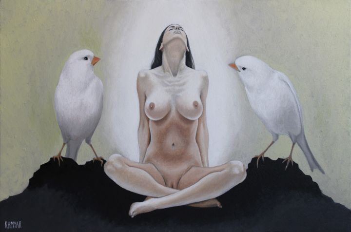 Birds 绘画, 15.8x23.6 in