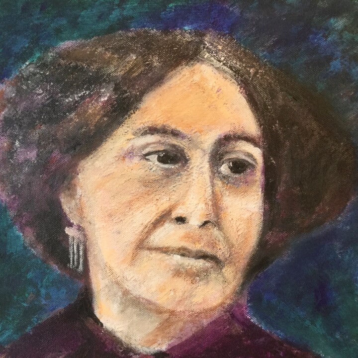 Peinture intitulée "Chère George..." par Anne Vignau, Œuvre d'art originale, Acrylique
