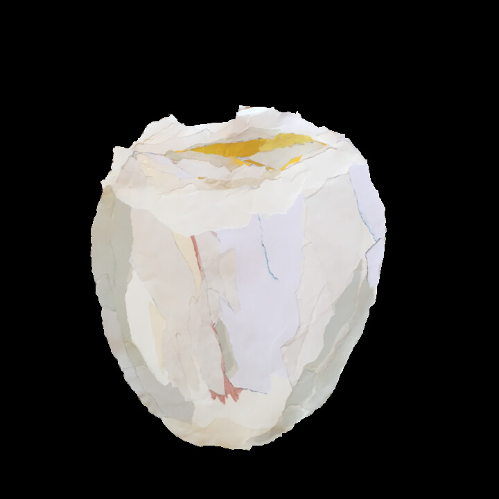 Egg Collages, 17.3x14.6 in
