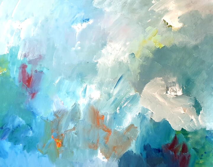 Peinture intitulée "Emotion" par Miguelle Mahuton, Œuvre d'art originale, Acrylique