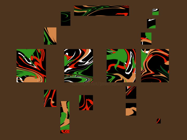 Digital Arts titled "The Strange Process…" by Gerald Shepherd F.F.P.S., Original Artwork, Digital Painting