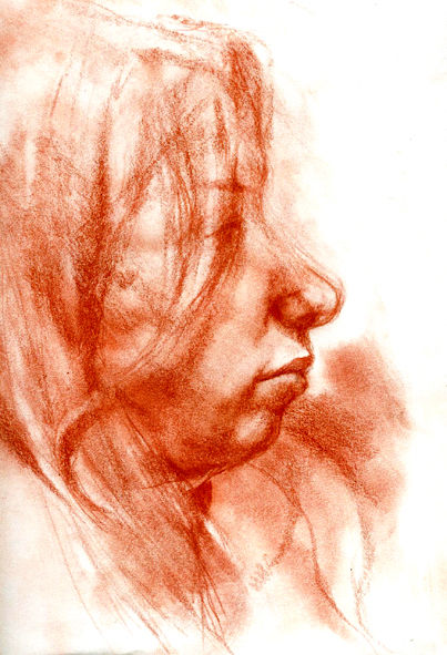 Desenho intitulada "portrait" por Grégory Geng, Obras de arte originais, Lápis