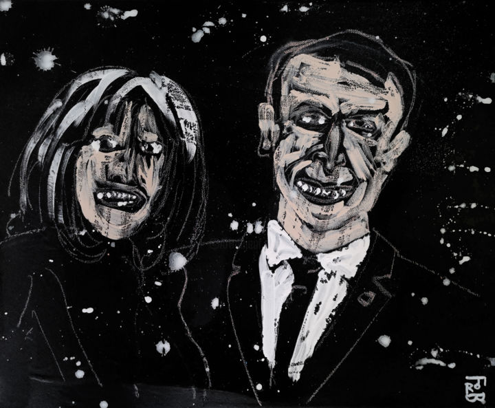 french lovers 绘画, 15x18.1 in