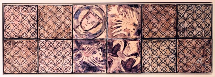 Painting titled "Pavimentum" by Daciana, Original Artwork, Acrylic