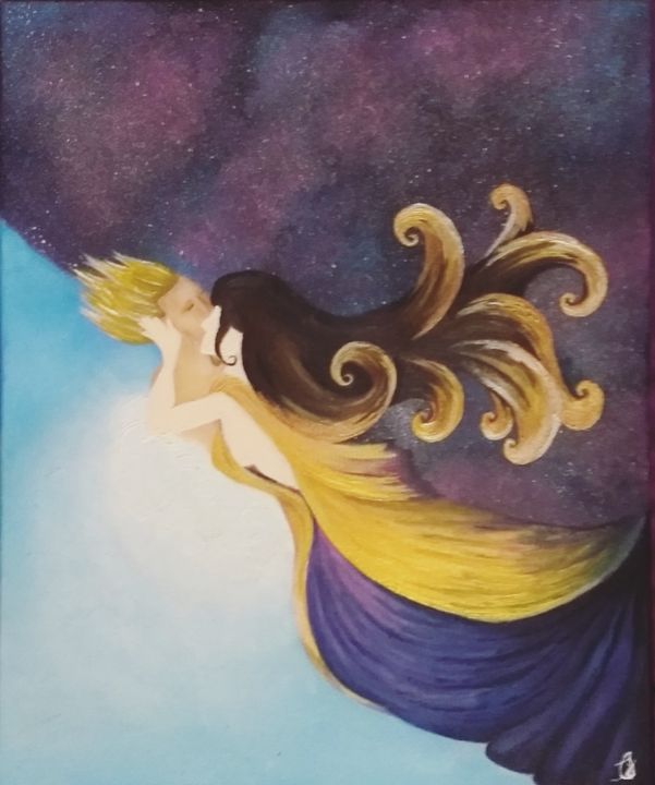 Noite e dia, dia noite 绘画, 19.7x15.8 in