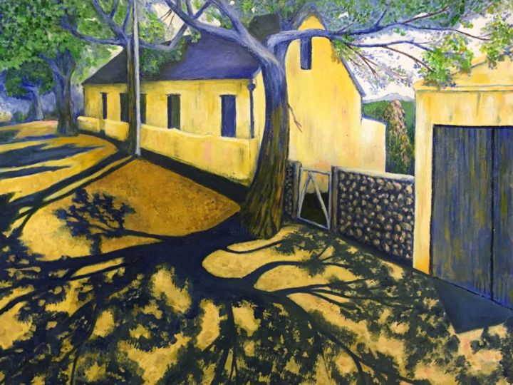 Peinture intitulée "Bethesda Blues" par Fanie Krynauw, Œuvre d'art originale, Acrylique
