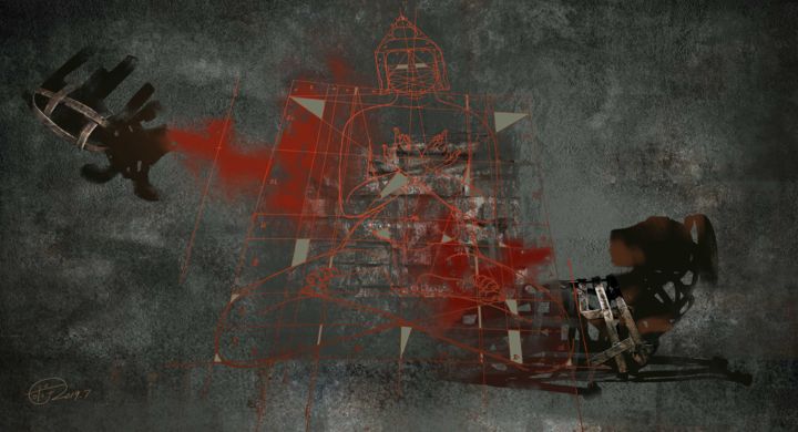 数字艺术 标题为“We are used to givi…” 由Shu Yu, 原创艺术品, 2D数字工作