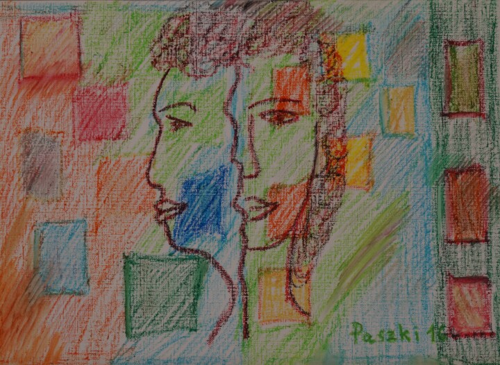 Janus - 16 绘画, 9.5x13 in