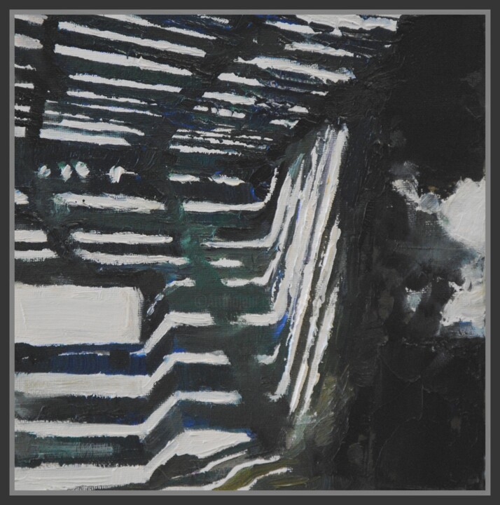 Peinture intitulée "Out of time" par Jicé, Œuvre d'art originale, Huile Monté sur Autre panneau rigide
