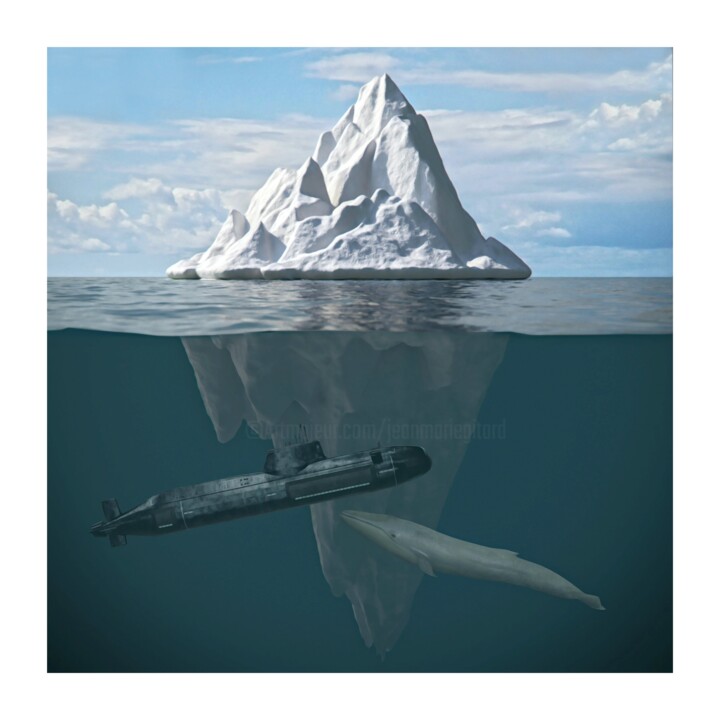 The Underwater World 数字艺术, 19.7x19.7 in
