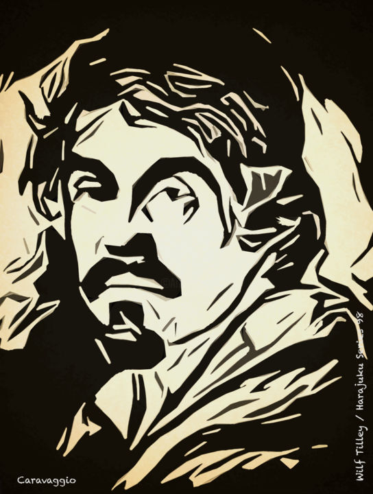 Harajuku Series No. 96: Caravaggio 印花与版画, 31.5x23.6 in