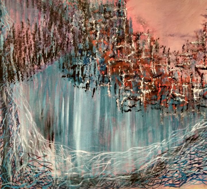 Painting titled "Where are we going?" by Atignas Art, Original Artwork, Acrylic