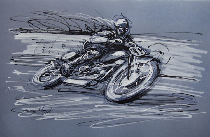 Flat Track 图画, 12.6x19.7 in