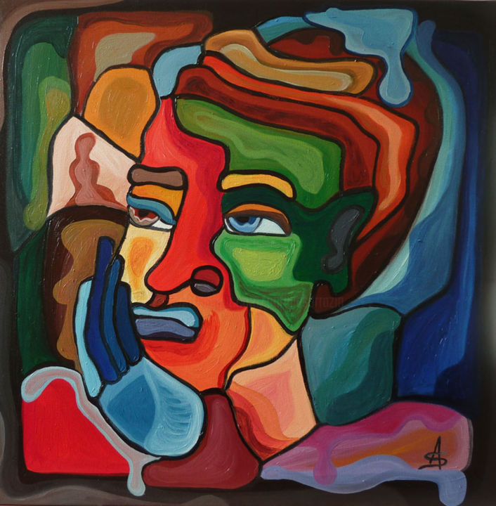 绘画,  23.6x23.6 in 
