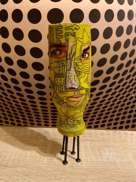 雕塑,  7.9x2.3 in 