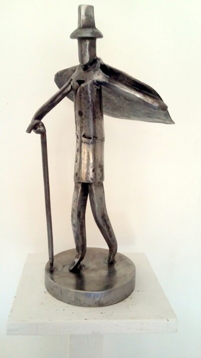Sculpture intitulée "JOUR DE MISTRAL EN…" par Gerard Lami, Œuvre d'art originale, Métaux