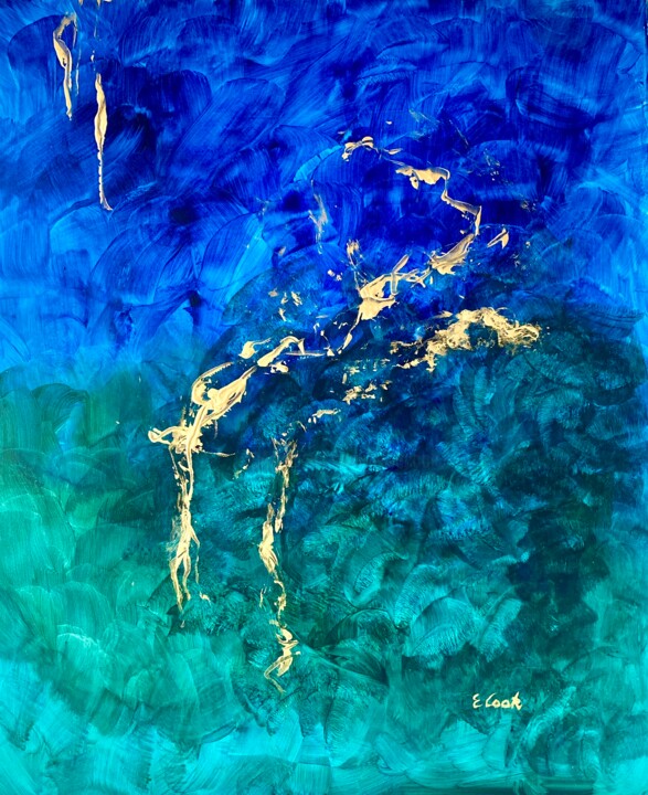 Pintura titulada "Finding the Golden…" por Elisa Cook Benbassat Bassat, Obra de arte original, Acrílico
