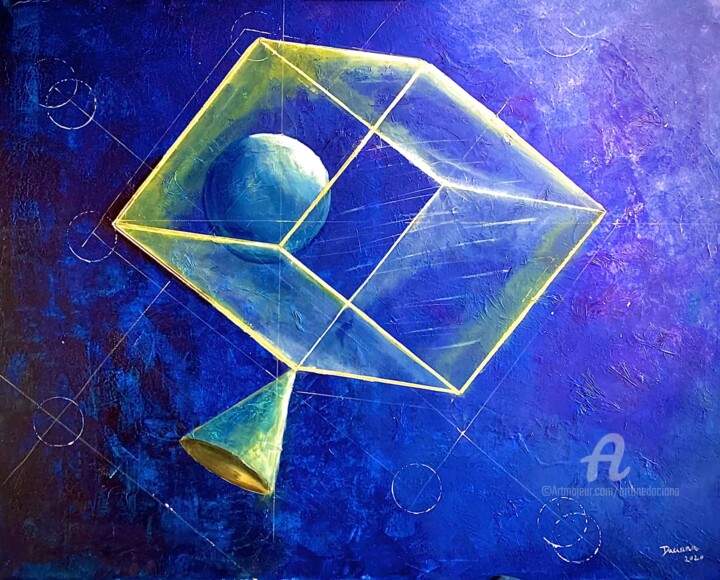 Painting titled "Focus" by Daciana, Original Artwork, Acrylic