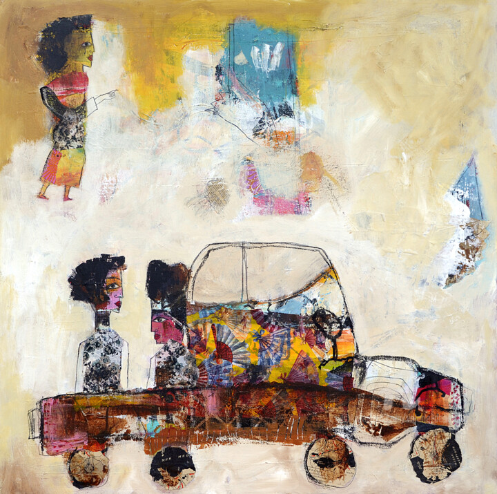 On the road 01 绘画, 31.5x31.5 in