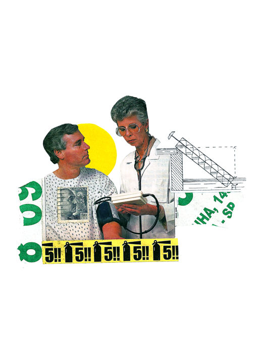 拼贴 标题为“Pelo medidor você e…” 由Tchago Martins, 原创艺术品, 拼贴