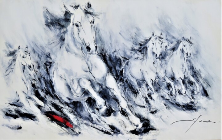 343b- Course Libre 绘画, 28.7x45.7 in