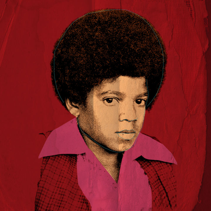 Digitale Kunst mit dem Titel "Michael Jackson" von Andrea Pisano, Original-Kunstwerk, Digitale Malerei