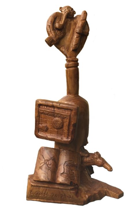 Tranches d'une vie brisée 雕塑, 16.5x6.3 in