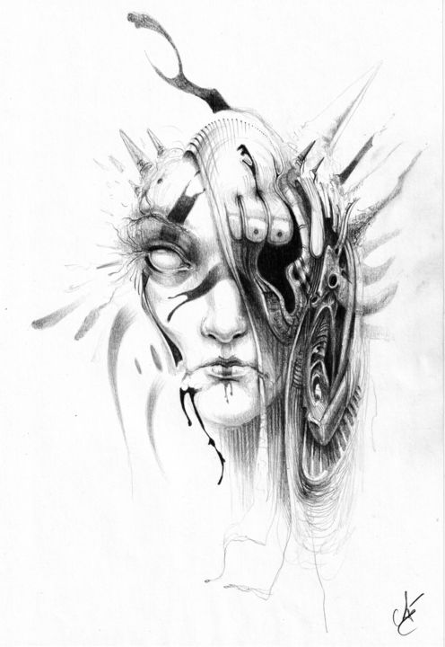 图画,  11.7x8.3 in 