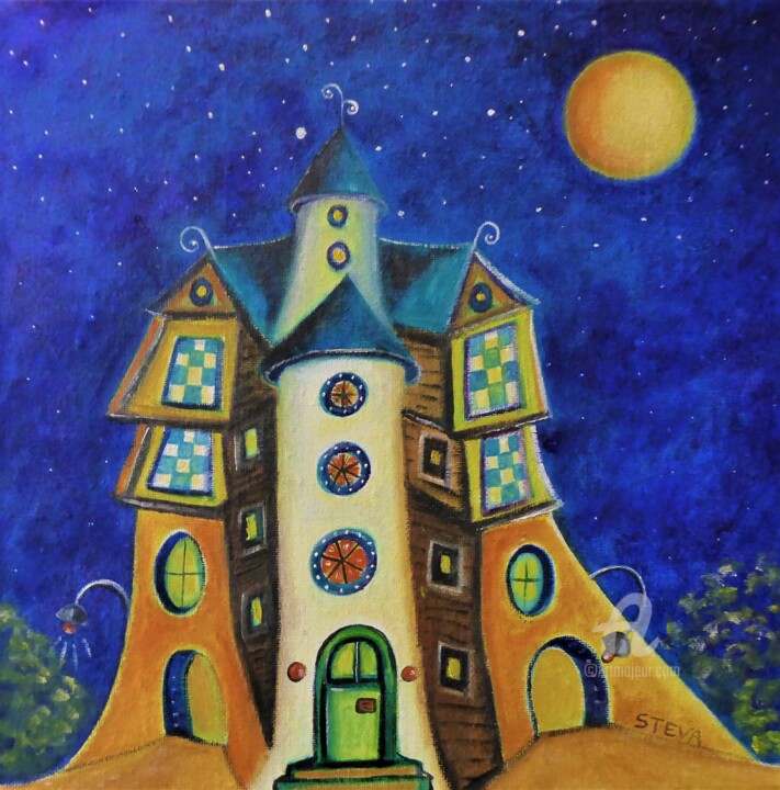 Le manoir 绘画, 9.8x9.8 in